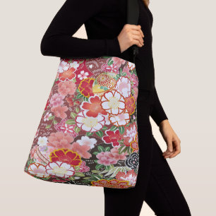 Japanse Bloemkersenbloesem Sakura Wit Rood Crossbody Tas