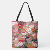 Japanse Bloemkersenbloesem Sakura Wit Rood Tote Bag (Achterkant)
