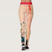 JAPANSE BLOEMKUNST GEDRUKTE LEGGINGS (Achterkant)