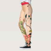 JAPANSE BLOEMKUNST GEDRUKTE LEGGINGS (Links)