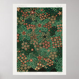 Japanse Bloemprint Patroon uit Sectie VII Pla Poster