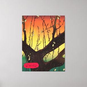 Japanse bloesem canvas afdruk