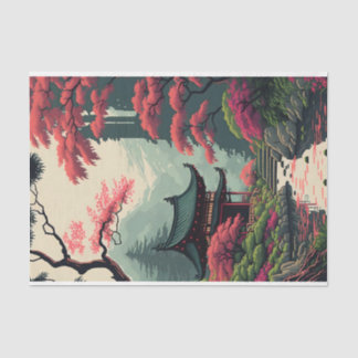 Japanse bloesem in Park Tissuepapier