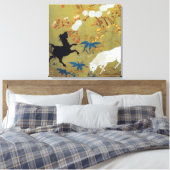 Japanse bloesems voor de foal en de Cherry Canvas Afdruk (Insitu (Slaapkamer))