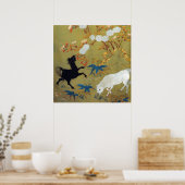  Japanse bloesems voor de foal en de Cherry Poster (Keuken)