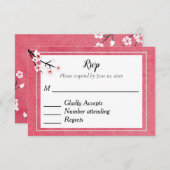Japanse Blossom RSVP (Voorkant / Achterkant)