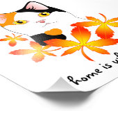 Japanse Bobtail Cat Home Heart Sign Foto Afdruk (Hoek)