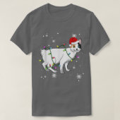 Japanse Bobtail Cat kerstmis laat kerstmis vallen T-shirt (Design voorkant)