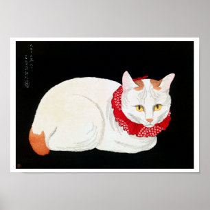 Japanse Bobtail Cat, Shotei Poster