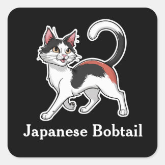 Japanse Bobtail Vierkante Sticker