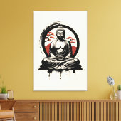 Japanse Boeddha Zen  Canvas Afdruk (Insitu (Woonkamer))