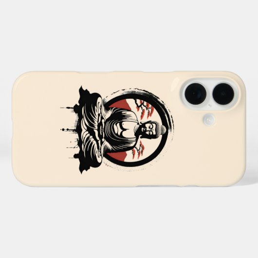 Japanse Boeddha Zen Case-Mate iPhone Case (Achterkant (horizontaal))