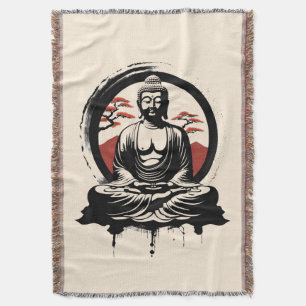 Japanse Boeddha Zen Deken