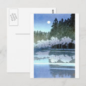  Japanse bomen op waterbos Briefkaart (Voorkant / Achterkant)