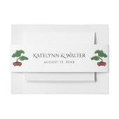 Japanse Bonsai Boom Bruiloft Uitnodiging Uitnodigingen Wikkel (Voorkant Voorbeeld)