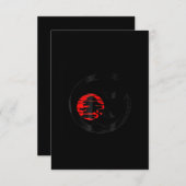 Japanse bonsai - boom Enso - cirkelkat Lover Bonsa Bedankkaart (Voorkant / Achterkant)