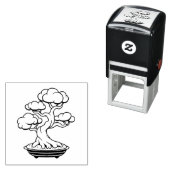 Japanse Bonsai-boom in een lade Zelfinktende Stempel (In situ)