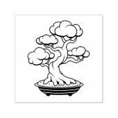 Japanse Bonsai-boom in een lade Zelfinktende Stempel (Design)