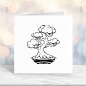 Japanse Bonsai-boom in een lade Zelfinktende Stempel