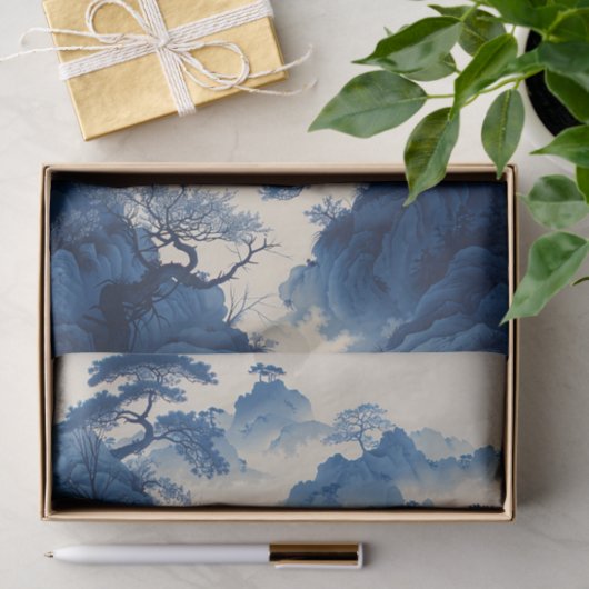 Japanse Bonsai Boom Inkt Schilderen Decoupage Tissuepapier (Geschenk)