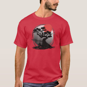 Japanse Bonsai Boom Sakura Graphical Art T-shirt