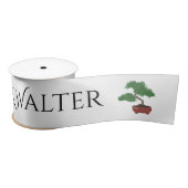 Japanse Bonsai Boom Trouw Persoonlijk Satijnen Lint (Spoel)