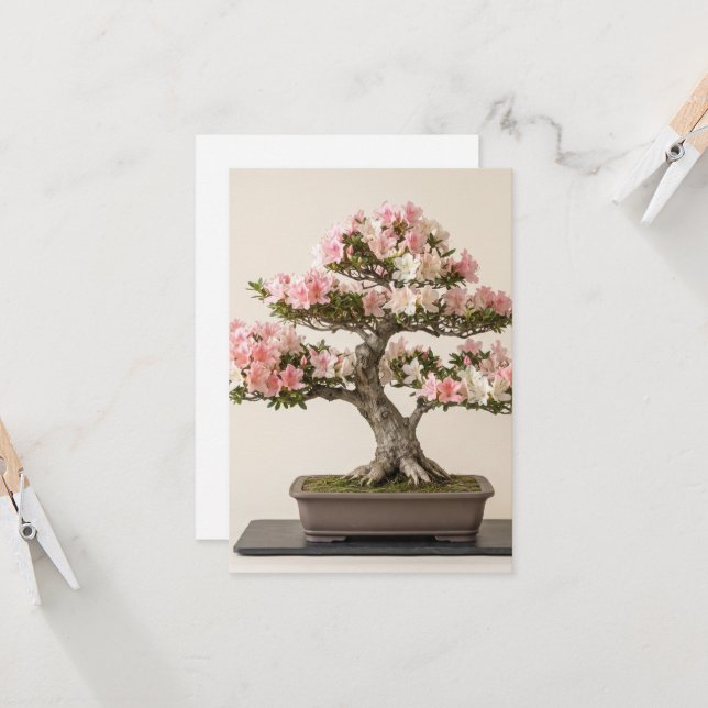 Japanse Bonsai Kunst Muur  (Voorkant / Achterkant in situ)