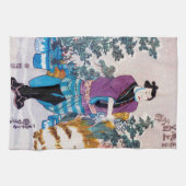 Japanse Bonsai Master, Kuniyoshi, Ukiyo-e Theedoek (Horizontaal)