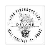  Japanse Bonsai Tree Return Address Stamp Rubberstempel (Afrduk)