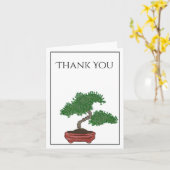 Japanse Bonsai Tree Wedding Kaart (Gele Bloem)