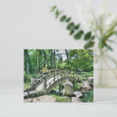 Japanse boogbrug briefkaart (Staand voorkant)
