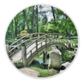 Japanse boogbrug keramische knop (Voorkant)