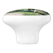 Japanse boogbrug keramische knop (Zijkant)