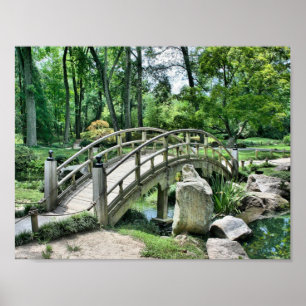 Japanse boogbrug poster