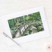 Japanse boogbrug rechthoekige sticker (Envelop)