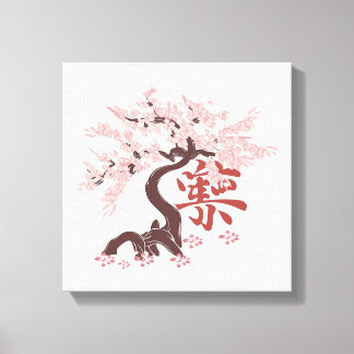 Japanse boom canvas afdruk