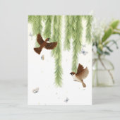 Japanse boom kruipt onder een sluipende wilg kaart (Staand voorkant)