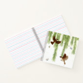 Japanse boom kruipt onder een sluipende wilg notitieboek (Binnen)