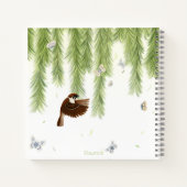 Japanse boom kruipt onder een sluipende wilg notitieboek (Achterkant)