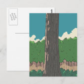 Japanse bosbomen briefkaart (Voorkant / Achterkant)