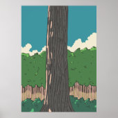 Japanse bosbomen poster (Voorkant)