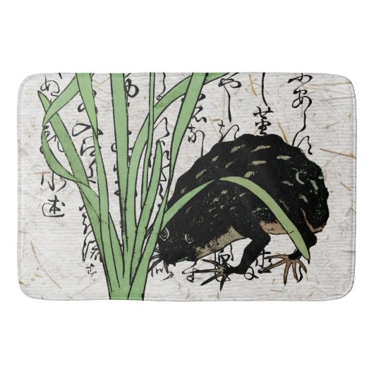Japanse botanische kikker pad uit de achttiende ee badmat (Voorkant)