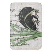 Japanse botanische kikker pad uit de achttiende ee badmat (Voorkant Verticaal)
