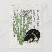 Japanse botanische kikker pad uit de achttiende ee briefkaart (Voorkant)