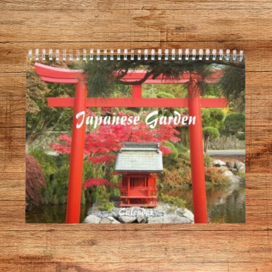 Japanse botanische tuin fotografisch kalender