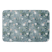Japanse botanische zen bloemen patroon badmat (Voorkant)