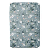 Japanse botanische zen bloemen patroon badmat (Voorkant Verticaal)