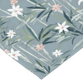 Japanse botanische zen bloemen patroon korte tafelloper (Hoek)