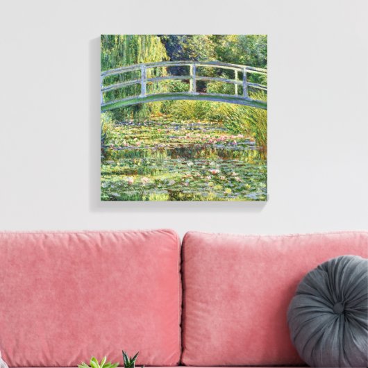 Japanse Bridge Claude Monet Fine Art Canvas Afdruk (Insitu (Woonkamer))