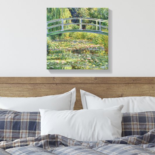 Japanse Bridge Claude Monet Fine Art Canvas Afdruk (Insitu (Slaapkamer))